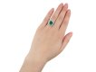 Cartier Colombian Emerald and Diamond Cluster Ring hatton garden