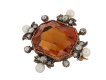 Citrine, pearl & diamond brooch, circa 1860 hatton garden