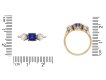 Kashmir sapphire and diamond three stone ring hatton garden