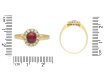 Victorian ruby and diamond coronet cluster ring, circa 1900. Hatton Garden