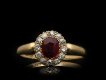 Victorian ruby and diamond coronet cluster ring, circa 1900. Hatton Garden