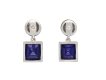 Royal Blue Burmese Sapphire and Diamond earrings, circa 1925. Hatton Garden