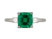 Art Deco Colombian emerald and diamond ring, circa 1930. Hatton Garden