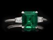 Art Deco Colombian emerald and diamond ring, circa 1930. Hatton Garden