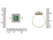 Colombian emerald and diamond cluster ring hatton garden