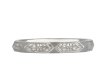 Engraved platinum wedding band, circa 1930 hatton garden