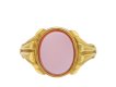 Victorian sardonyx signet ring, English, 1862. Hatton Garden