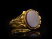 Victorian sardonyx signet ring, English, 1862. Hatton Garden