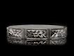 Engraved platinum wedding band, circa 1925. Hatton Garden