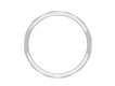Vintage platinum wedding band, English, circa 1950. Hatton Garden