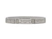 Platinum engraved wedding band, circa 1935. Hatton Garden