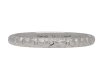 Platinum engraved wedding band, English, circa 1930. Hatton Garden