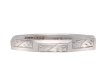 Engraved platinum wedding band, circa 1930. Hatton Garden