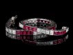 Ruby and diamond line bracelet American hatton garden