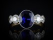Ceylon sapphire and diamond ring, circa 1910 French hatton garden