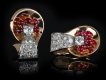 Boucheron ruby and diamond clip earrings hatton garden