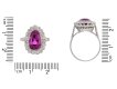 Pink Ceylon sapphire diamond coronet cluster ring Hatton Garden