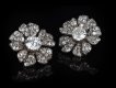 Victorian diamond flower earrings, circa 1880 hatton garden