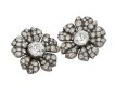 Victorian diamond flower earrings, circa 1880 hatton garden