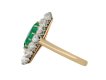 Colombian emerald and diamond cluster ring hatton garden