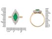 Colombian emerald and diamond cluster ring hatton garden
