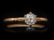 Old mine diamond solitaire ring, circa 1905. Hatton Garden