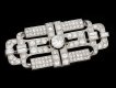 Art deco diamond brooch, French, circa 1920. Hatton Garden