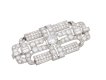 Art deco diamond brooch, French, circa 1920. Hatton Garden