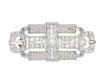 Art deco diamond brooch, French, circa 1920. Hatton Garden