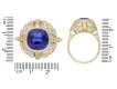 Ceylon sapphire and diamond cluster ring, 1940. Hatton garden