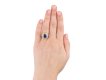 Ceylon sapphire and diamond cluster ring, 1940. Hatton garden