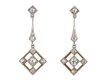Diamond drop earrings, French, circa 1920 hatton garden
