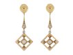 Diamond drop earrings, French, circa 1920 hatton garden