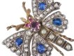 Victorian Gem Set Butterfly Brooch/Pendant hatton garden