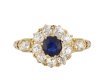 Edwardian sapphire and diamond coronet cluster ring hatton garden