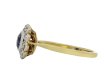 Sapphire and Diamond Coronet Cluster Ring hatton garden
