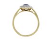 Sapphire and Diamond Coronet Cluster Ring hatton garden