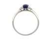 Vintage sapphire and diamond flank solitaire ring hatton garden