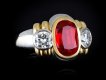 Burmese red spinel and diamond dress ring hatton garden