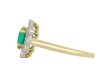 Colombian emerald and diamond coronet cluster ring hatton garden