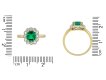 Colombian emerald and diamond coronet cluster ring hatton garden