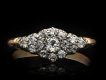 Victorian diamond cluster ring, circa 1895. Hatton Garden