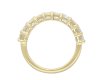 Vintage emerald cut diamond half eternity ring, circa 1960. Hatton Garden
