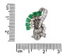 Vintage emerald and diamond earrings, circa 1950 hatton garden