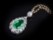 Colombian emerald and diamond pendant, circa 1880 hatton garden