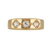 Alabaster & Wilson diamond three stone ring Hatton garden