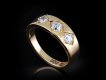 Alabaster & Wilson diamond three stone ring Hatton garden