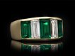 Colombian emerald and diamond ring, circa 1970. Hatton Garden