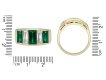 Colombian emerald and diamond ring, circa 1970. Hatton Garden