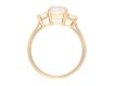 Vintage diamond flank solitaire ring, circa 1970. Hatton Garden